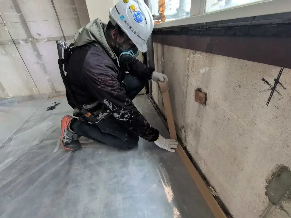 養生を行っております①