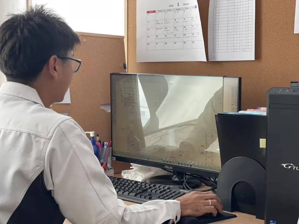 足場工事のCADオペレーター
