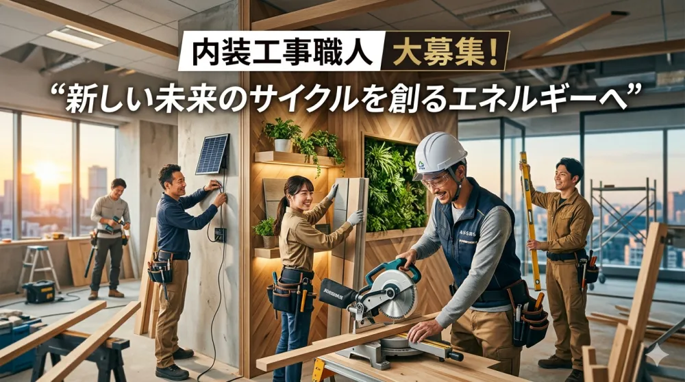 内装工事スタッフ募集！新規事業部"TRex事業部"です！