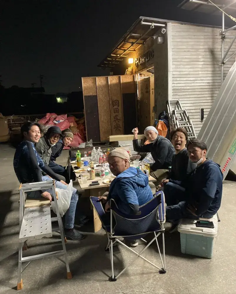 社屋前でBBQをしました