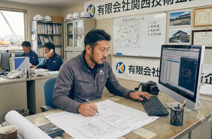 事務作業の様子
