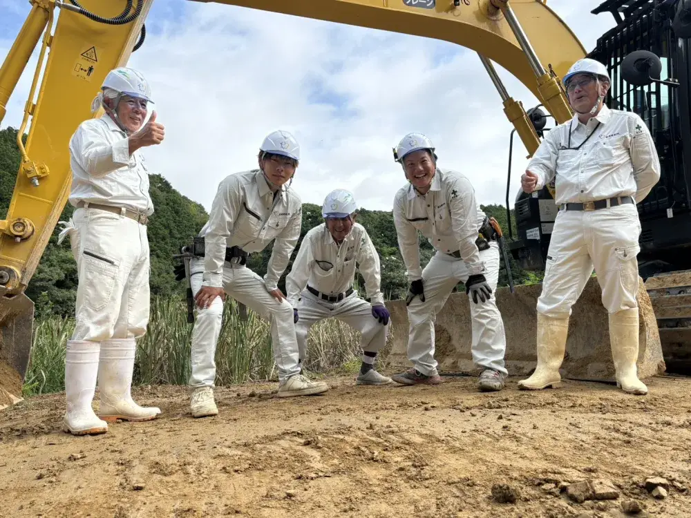 土木作業員のメンバーです。
