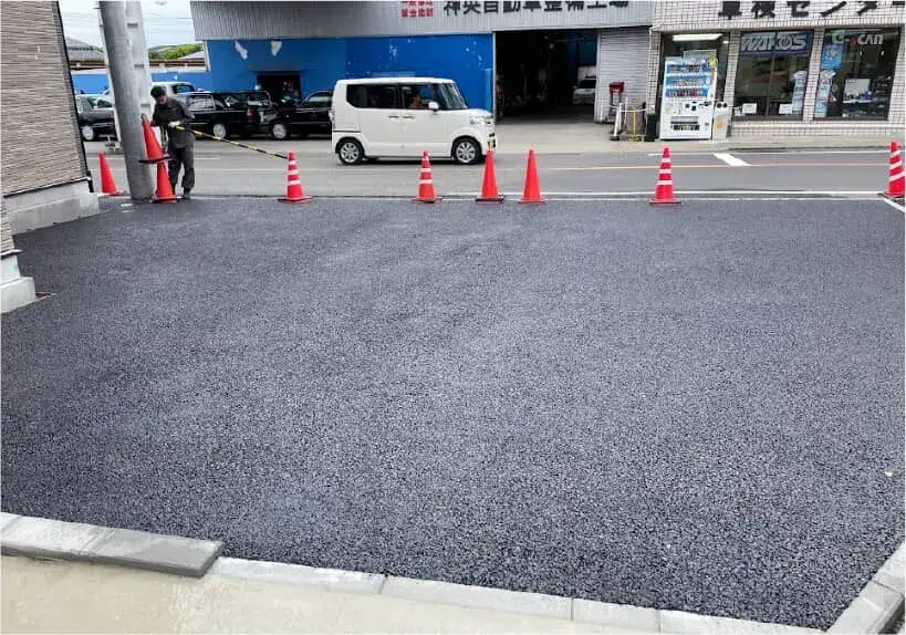 駐車場の鋪装工事(after)