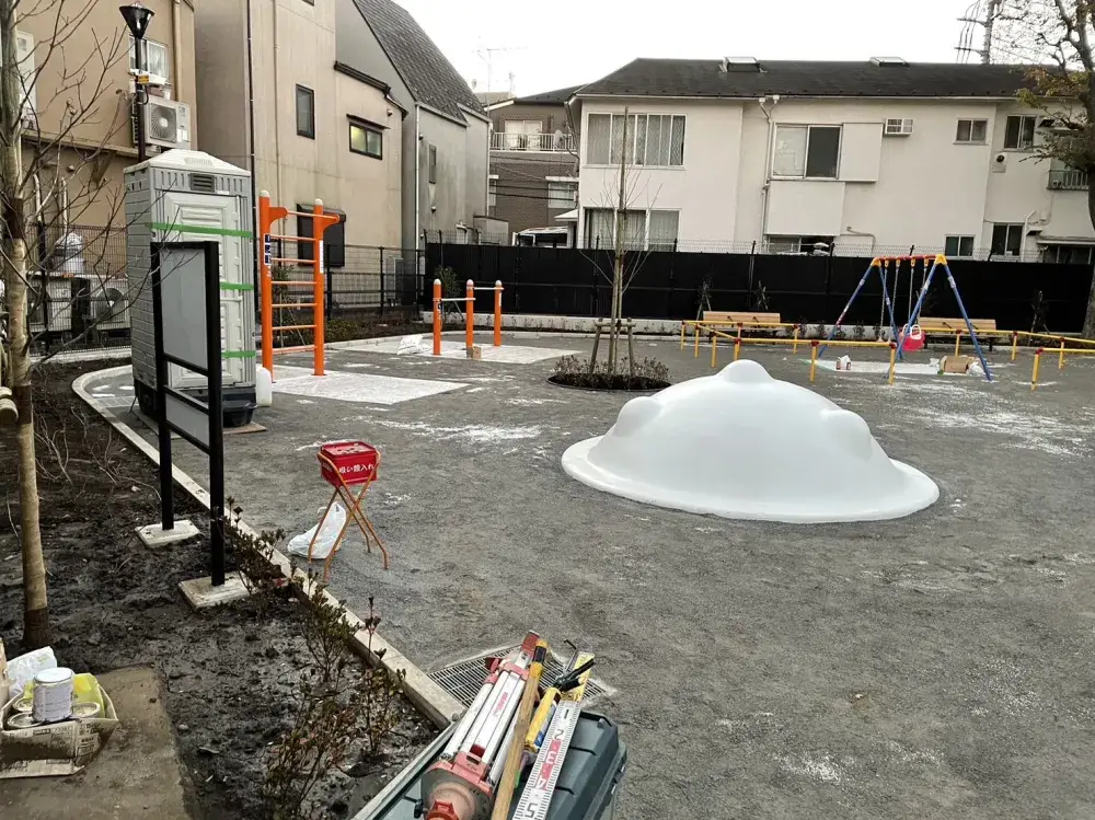 公園の改修工事