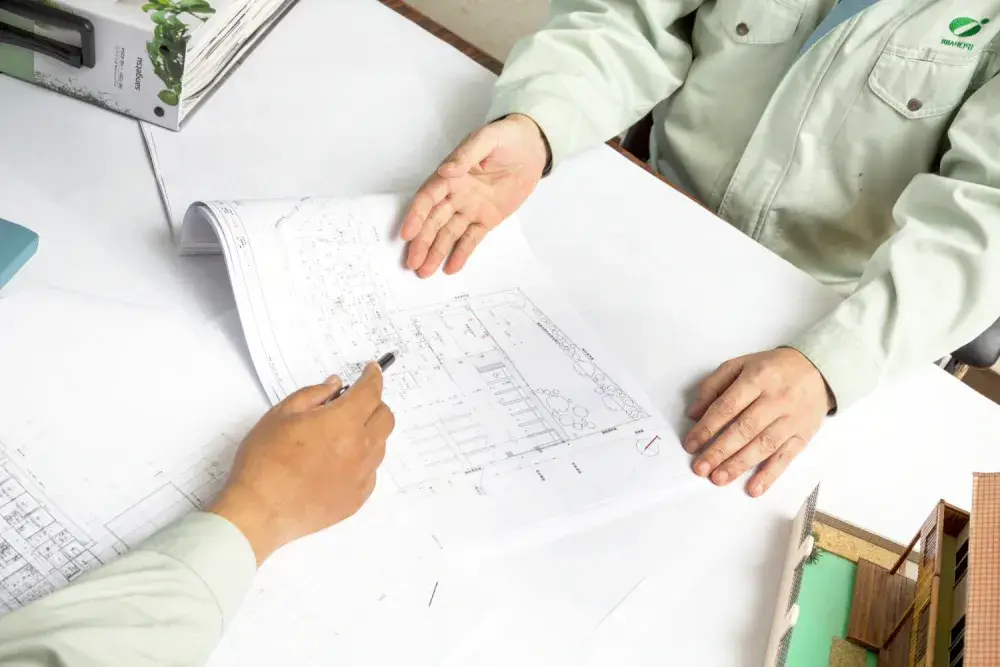 お客様との打ち合わせ