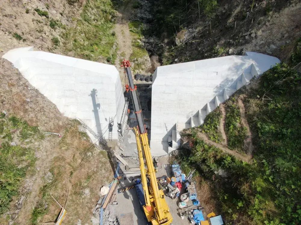 通常砂防工事の現場写真です。