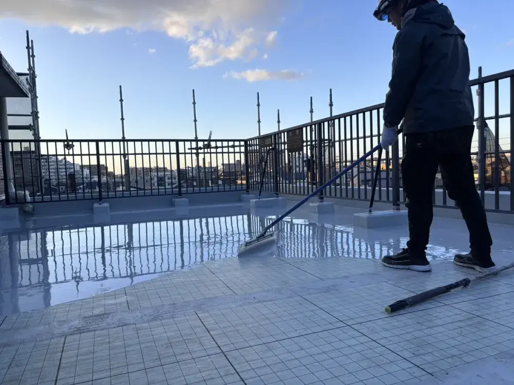 防水職人一年生の作業風景✨
